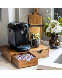 Wooden Storage Cabinet with Drawers Organizer