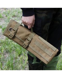 200x75CM Green Outdoor Tactical Roll-Up Shooting Mat - MOLLE Webbing & Stake Down Eyelets - Portable Waterproof Ground Pad for Field Training, Camping & Picnic
