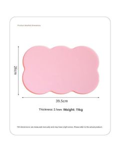 3-Piece Green Silicone Placemat Set Cloud Shape Non-Slip Heat Resistant Kids Dining Mat