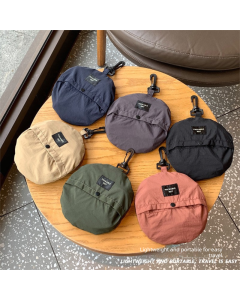 Navy blue Packable Bucket Hat Unisex Wide Brim Foldable Sun Protection Hiking Travel Cap