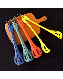 Green  2-Piece 3-in-1 Multi-Functional Egg Whisk & Food Tongs Set