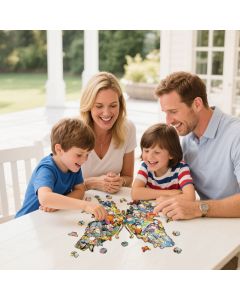Enchanting Butterfly Wooden Jigsaw Puzzle for Adults - Creative Unique Shaped 3D Wooden Puzzle Wall Art, Parent-Child Educational DIY Craft Gift, M Size 118 Pieces 8.4 x 8.3"