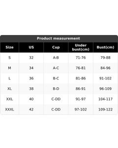 S Size Black Wireless Posture Support Sports Full Coverage Bra for Women – High Elastic Seamless Fitness Underwear with Adjustable Front Closure, Wide Straps and Back Compression Design, Comfortable & Breathable Everyday
