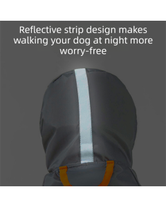 3 Piece Dog Rain Gear Set -S size  Pet Rainy Day Kit with Grey Waterproof Dog Raincoat,  yellow Waterproof Rain Boots Set of 4 and grey Super Absorbent Quick Dry Pet Towel for Small and Medium Dogs