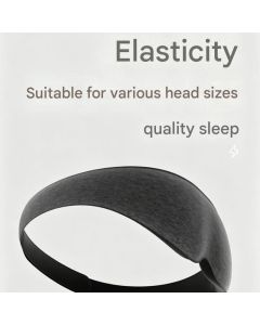Sleep Aid Combo Set - Yellow Portable Microcurrent Handheld Device and Grey 3D Zero Pressure Eye Mask with Earplugs, USB Rechargeable  Relaxation Tool for Travel and Home Use