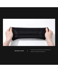Grey L Size Running Waist Belt - High Stretch Spandex Nylon Blend, 360-Degree Storage Pocket, Breathable Mesh Design for Running and Gym Use
