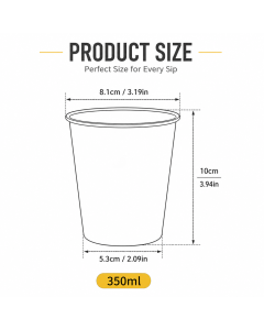 Silver 304 Stainless Steel Camping Coffee Cup  with Leather Sleeve – 350ml Portable Outdoor Drinking Cup, Beer Cup, Travel Mug for Camping, Hiking, Picnic and Daily Coffee