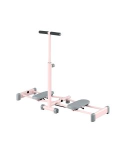 Everfit Foldable Ski Exercise Machine Leg Thigh Trainer Home Fitness Cardio Pink