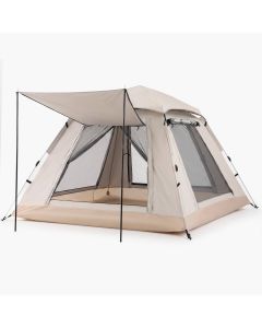 Weisshorn Camping Tent Family Shelter 210D Oxford Fabric Awning 210cm Khaki