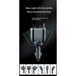 Retractable Car Charger,Car Phone Charger with Cables Fast Charging, USB C Car Charger Adapter , Black