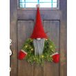 Luminous Faceless Santa Claus Christmas Wreath Door Hanging Restaurant Bar Wall Hanging Christmas Decoration