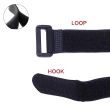 Fastening Nylon Strap with Buckle,10Pack Reusable Self-Adhesive Hook and Loop Cable Securing Straps,(1" x 8")