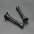 Door Stoppers, 10 Pack Spring Door Stops with Rubber Bumper, Satin Nickel Door Stoppers for Bottom of Door （black）