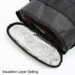 Vehicle Seat Back Organiser Insulated Storage Bag with Mesh Pockets for Travel Use