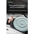 Moonlight White 360 Degree Rotating Car Seat Cushion - 53cm Nano Tech Swivel Mobility Aid - Easy Vehicle Entry and Exit for Seniors, Breathable Non Slip Ergonomic Support for Home Office and Travel