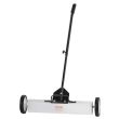 VEVOR 22.6 kg Rolling Magnetic Sweeper with Wheels, Push-Type Magnetic Pick Up Sweeper, Large Magnet Pickup Lawn Sweeper with Telescoping Handle, Easy Cleanup of Workshop Garage Yard