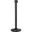 VEVOR Crowd Control Stanchions, 2-Pack Crowd Control Barriers, Carbon Steel Baking Painted Stanchion Queue Post with 11FT Red Retractable Belt, Belt Barriers Line Divider for Exhibition, Airport