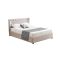 Cambridge Tan Beige Linen Tufted Bed - king