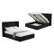 Hilton Black Velvet Gas Lift Bed - King