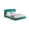 Vienna Peacock Green Velvet Bed - Double