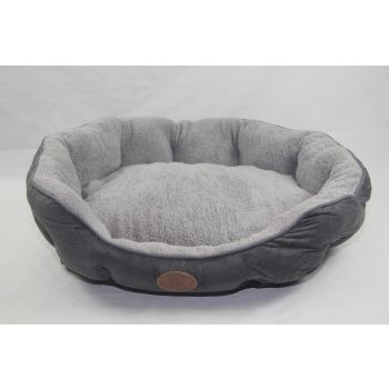 YES4PETS Blue / Grey Washable Fleece  Soft Pet Dog Puppy Cat Bed-Large