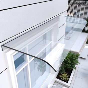 Instahut Window Door Awning 0.4mx1m Transparent 