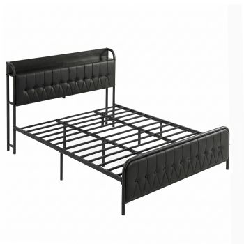 Artiss King Bed Frame with Storage Headboard SAA Certified Charging Station