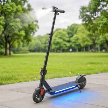 Electric Scooter 180W 18KM/H Foldable Height Adjustable Portable Riding Commuter Teens Adults