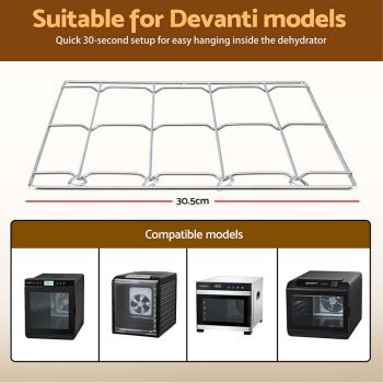 Devanti 304 Stainless Steel Hanging Rack Accessory for Food Dehydrator