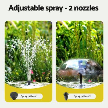 Gardeon Solar Submersible Water Pond Fountain Pump with Filter Box 6FT 1190L/H