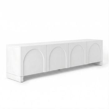 Artiss TV Unit Entertainment Unit Storage Cabinet Adjustable Shelf 180cm White