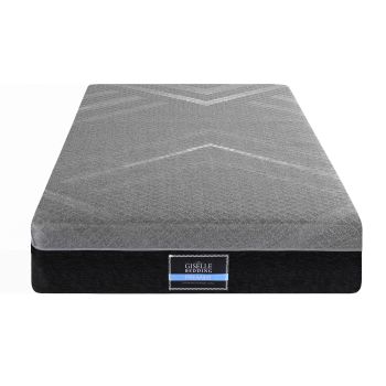 Giselle Single Mattress 26cm Firm Pocket Spring Dual Edge Support Dark Grey