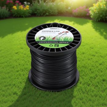 Giantz 100M Whipper Snipper Trimmer Line 2.4mm Star Nylon String Cord Black 