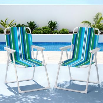 Gardeon Outdoor Chairs Folding Camping Chair Steel Portable Patio Furniture