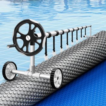 Aqua Buddy Pool Cover 600 Micron Solar Heat Blanket LDPE 10.5x4.2m w/ 5.55m Roller