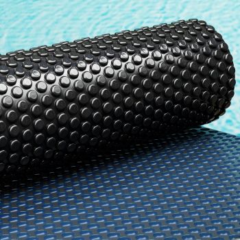 Aqua Buddy Pool Cover 600 Micron 11x4.8m Swimming Pool Solar Blanket Blue Black