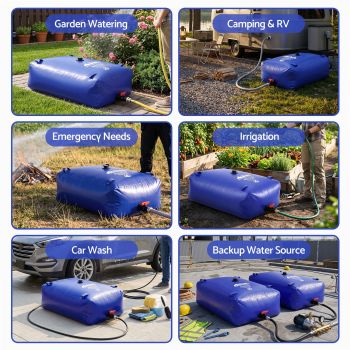 Weisshorn 240L Water Bladder Bag Portable Large Storage Tank Container Camping Outdoor