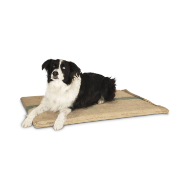 YES4PETS Large Hessian Pet Dog Puppy Bed Mat Pad House Kennel Cushion With Foam