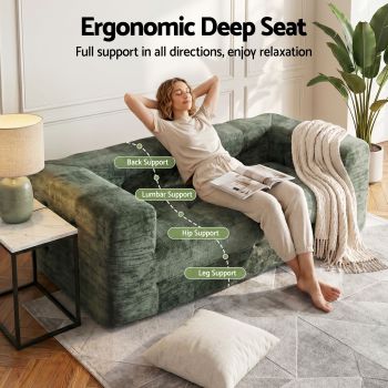 Artiss 228cm Modular Sofa Bed Sectional Boneless Couches for Living Room No Assembly Required