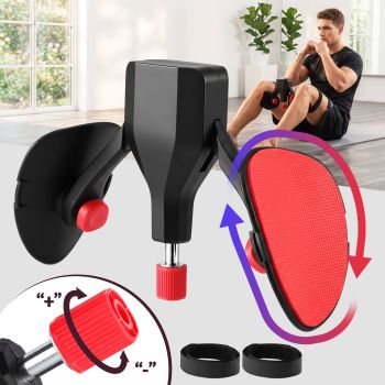 Everfit Pelvic Floor Exerciser Inner Thigh Kegel Trainer 35KG 360 Adjustable Men Women Black & Red