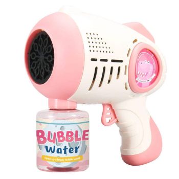 Bubblerainbow Pink Boys and Girls Hold Automatic Watertight Bubble Guns  Hearts