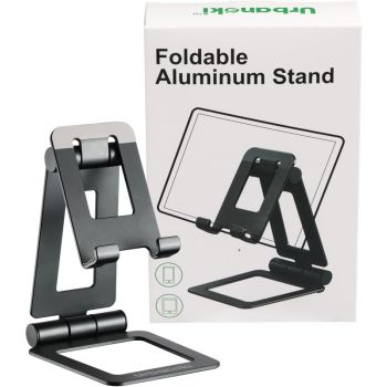 Urbanoki Portable Phone Tablet Stand Dual Folding Desk Travel Cradle Dock