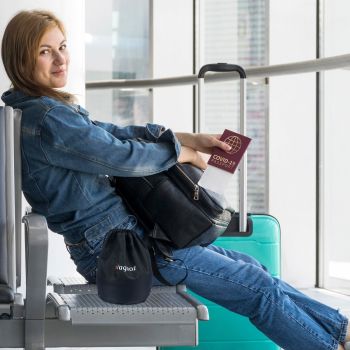 Vagooz Memory Foam Travel Neck Pillow Set