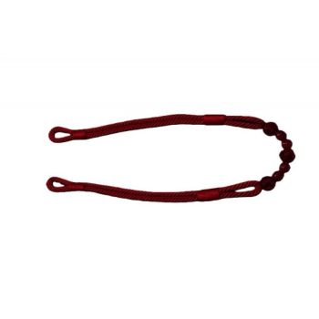 Burgundy Beaded Rope Curtain Tieback
