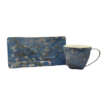 Van Gogh Almond Blossom Cup & Saucer Set - Fine Bone China