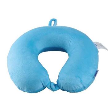 Laser Memory Foam Neck Pillow Blue