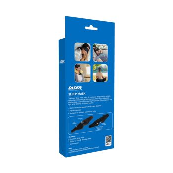 Laser Sleep Mask Bluetooth Headphones Black