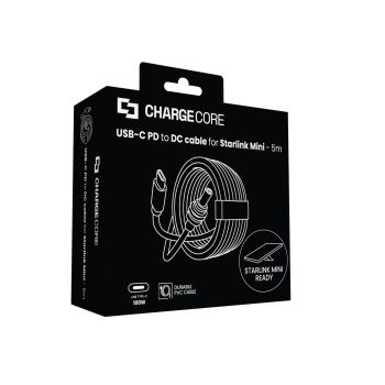 ChargeCore USB C to DC 100W Cable Starlink Mini 5M