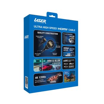 Laser Ultra High Speed HDMI Cable 8K - Gold 3M