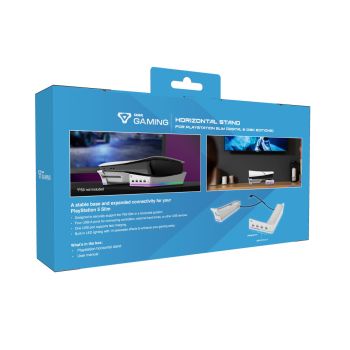 Laser Gaming PS5 Slim RGB Horizontal Stand with 4 USB Ports